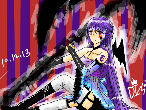 자캐 수정판 : 날개 까먹어서 다시 그려넣긴 했는데....삭제하려고 보니 안되네요;; 스케치판 ,sketchpan