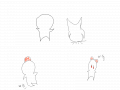 덤블링하다 꽝꽝! : 한아이가 덤블링을 하려다 실수해서 넘어졌는데 그것때문에 비틀비틀 거리다가 다시 넘어져서 코피를 흘리는 장면 ㅎㅎ 스케치판 ,sketchpan