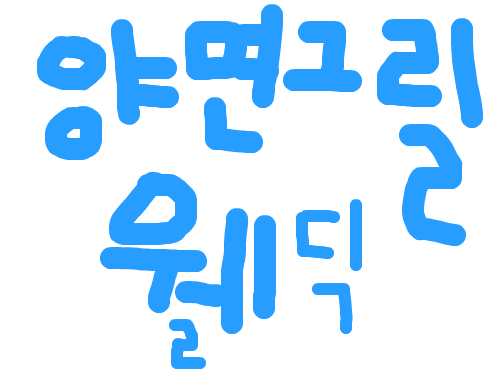 양면그릴웰딕 : 신승호손해보험 스케치판 ,sketchpan