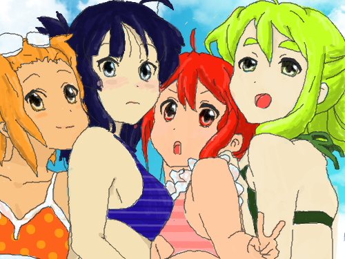 여름바닷가에서.. : ㅋㅋㅋ올여름방학 신나게 놀아보자구요~ 스케치판 ,sketchpan