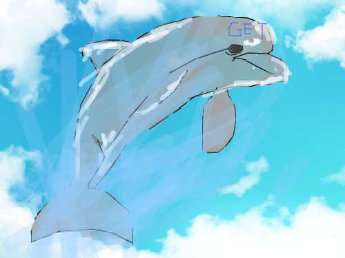 돌고래 : 돌고래`ㅅ` 스케치판 ,sketchpan