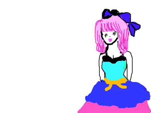 춤추는 소녀 : 소녀가  춤추는것 스케치판 ,sketchpan