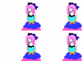 춤추는 소녀 : 소녀가  춤추는것 스케치판 ,sketchpan