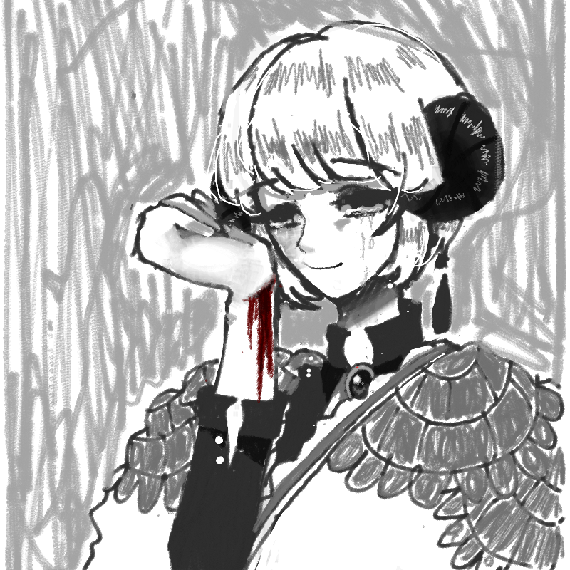 웃으면서 .. : 웃으면서 자캐 자해하기..였나 암튼 미션 완료 했네요 ㅎㅎ호 스케치판 ,sketchpan