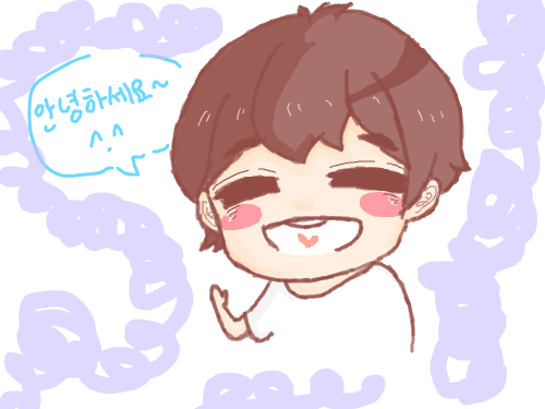 안녕하세요 : 하이 헬로 방가! 스케치판 ,sketchpan