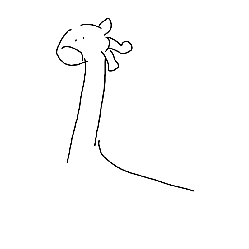 기린 : 기린 스케치판 ,sketchpan