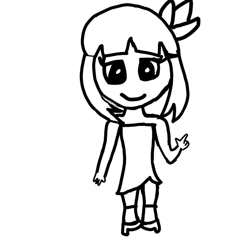 귀여운 꼬.. : 귀여운 꼬마소녀입니다. 스케치판 ,sketchpan