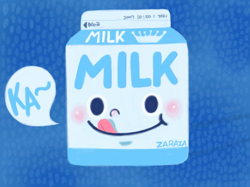 맛있는 우유~ : 우유 그림 스케치판 ,sketchpan