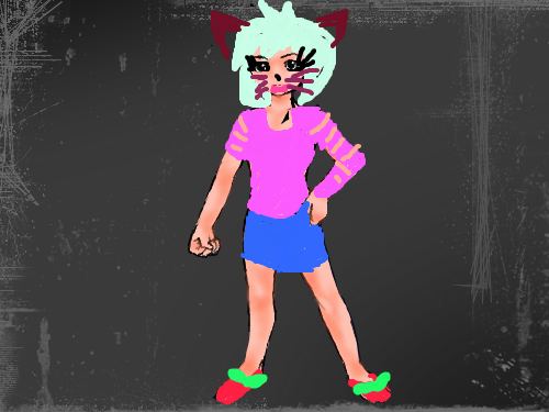 고양이...? : 헐헐헐 무섭다!ㅡㅡ 스케치판 ,sketchpan