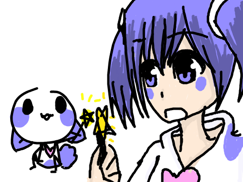 의인화 : 라이브 캔버스 첫작 스케치판 ,sketchpan