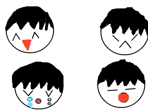 얼굴표정그리기 : 얼굴을그려낸것입니다 스케치판 ,sketchpan