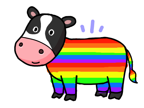 얼룩젓소 : 알록달록칠해논것이다 스케치판 ,sketchpan