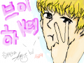 샤이니 키 브이하key : 브이하는 키를 그린 것! 스케치판 ,sketchpan