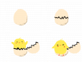 병아리 : 병아리가 태어난모습 스케치판 ,sketchpan