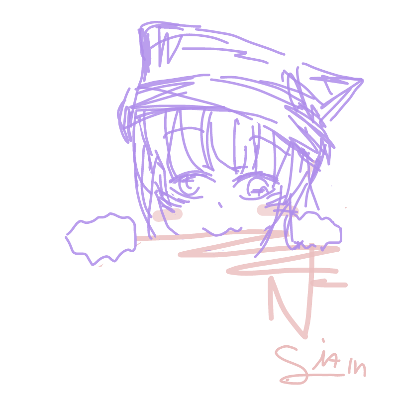 고양이..... : 고양이...? 스케치판 ,sketchpan