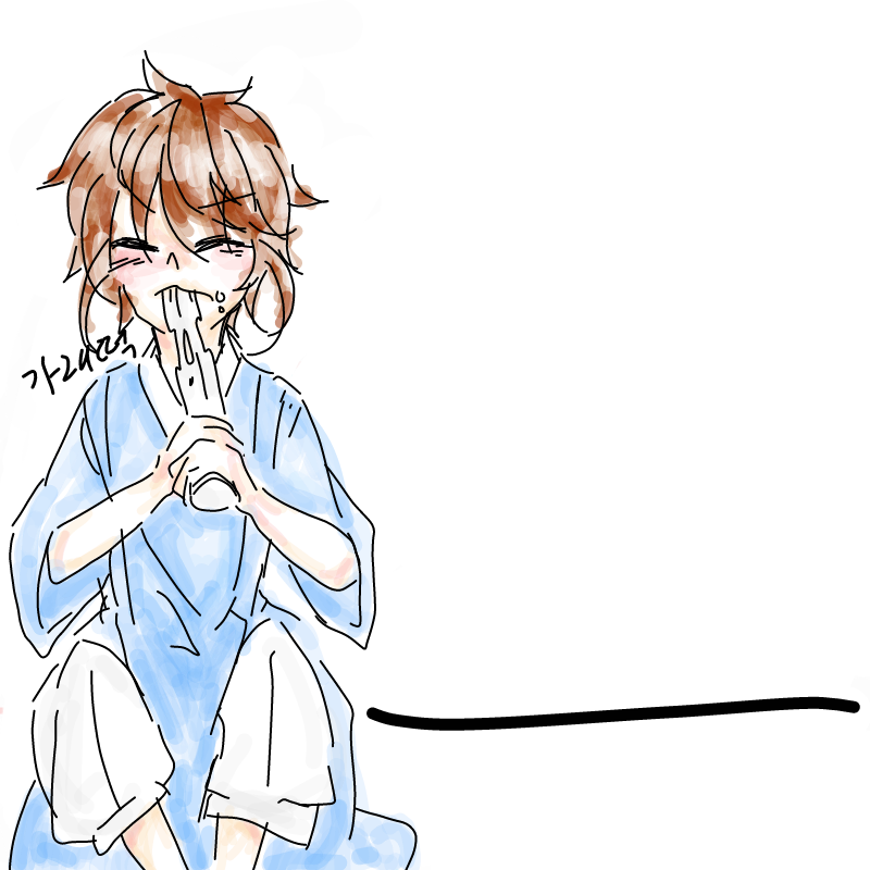 떡을 먹읍.. : 떡을 먹읍시당. 스케치판 ,sketchpan