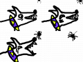 spider anjd dawg : dog thrilled by spider 스케치판 ,sketchpan