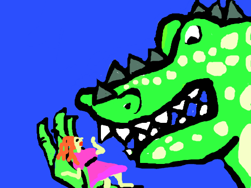 eaten by dragon : woman eaten by dragon 스케치판 ,sketchpan