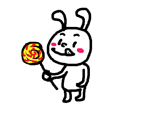 롤리팝 토끼 : 롤리롤리 롤리팝 스케치판 ,sketchpan
