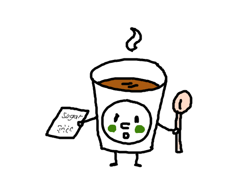 커피마셔요 : 스푼과 설탕은 필수 스케치판 ,sketchpan