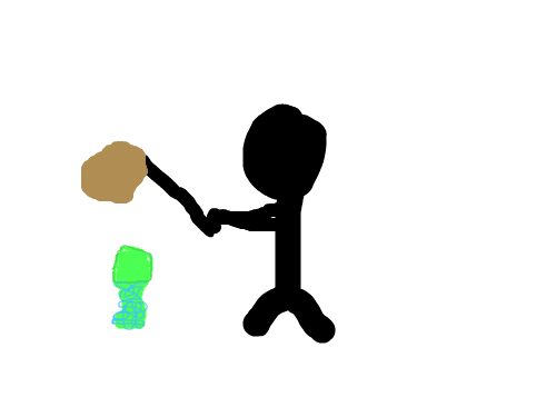 smash : person smashing vase 스케치판 ,sketchpan