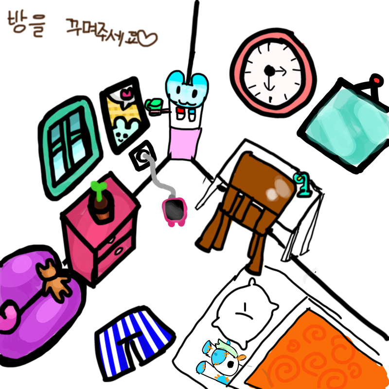인형 : 인형 스케치판 ,sketchpan