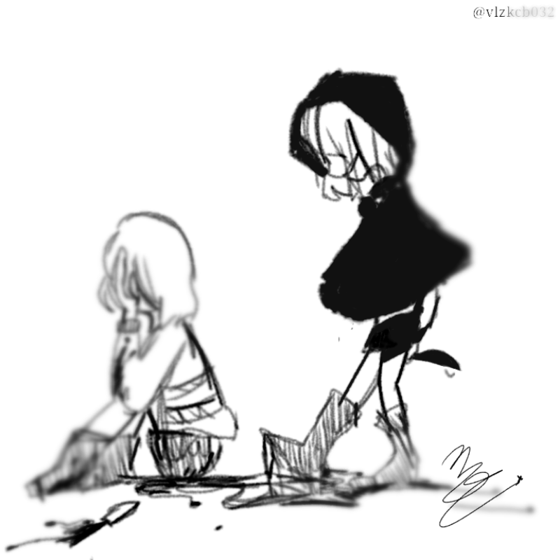 " 하하, 우.. :  하하, 우습구나. 난 단지 너의 죗 값을 치르러 온 것 뿐이라고?  스케치판 ,sketchpan