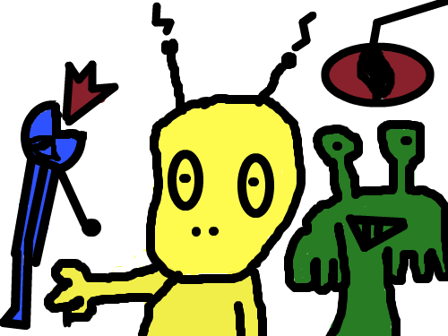 외계인 들 : 오 마이갓! 스케치판 ,sketchpan