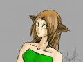 wolf girl : blahh 스케치판 ,sketchpan