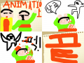animation : 재미있고 엽기적인 코믹 입니다. 스케치판 ,sketchpan
