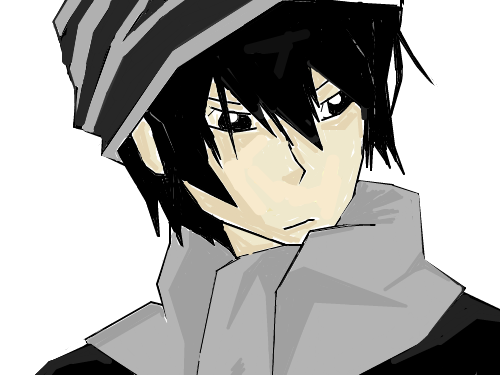 히바리 쿄야 : 가정교사 히트맨 리본 앤딩에 나오는 히바리 . 스케치판 ,sketchpan