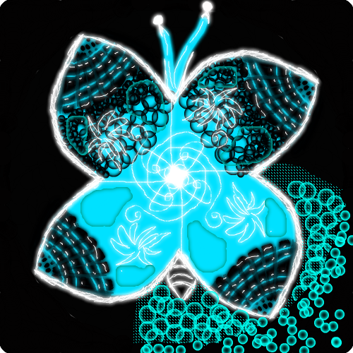 푸른형광나비 : 나비나비개나비(?) 스케치판 ,sketchpan