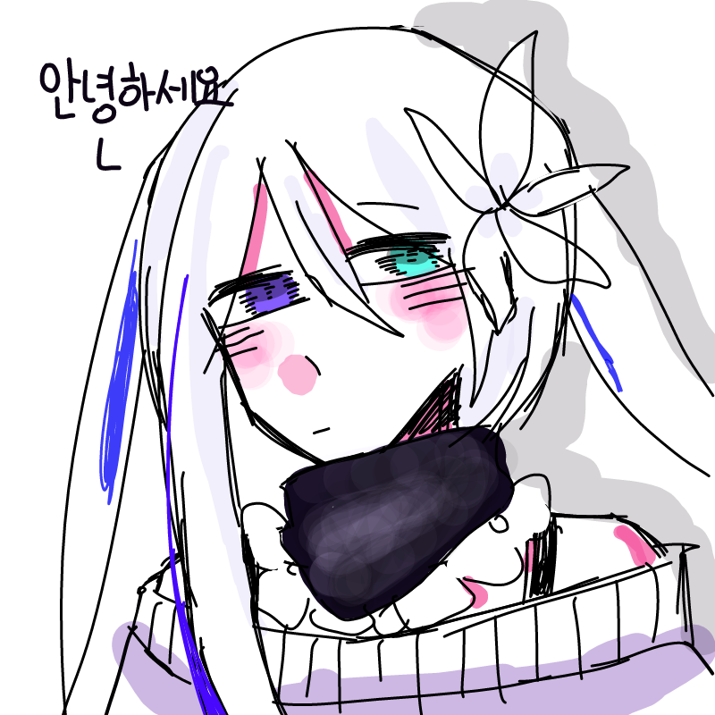 그림체 바.. : 그림체 바꿔가기 과정 스케치판 ,sketchpan