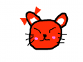 리본고양이 : 리본묶은 고양이 스케치판 ,sketchpan
