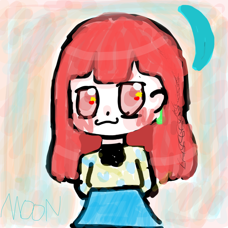 달소녀 : 달소녀 스케치판 ,sketchpan
