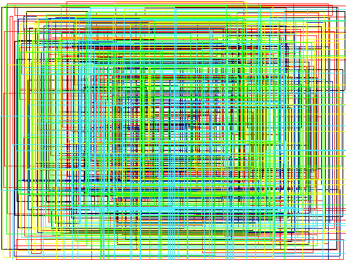 색선 : 여러가지 색깔이용 어지러움 스케치판 ,sketchpan