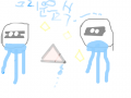 그리운 우리 음식 : 어떤 아이가 음식 을 먹고 퍼 우는 장면 스케치판 ,sketchpan