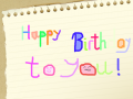 happy bitthday : chuc mung sinh nhat 스케치판 ,sketchpan