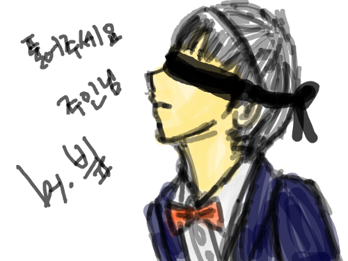 지드래곤 코난 납치 : 골 댓이어그릴꺼면 코믹으로 스케치판 ,sketchpan