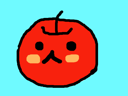 사과 : 사과에 얼굴이 생겼어요.!!!! 스케치판 ,sketchpan