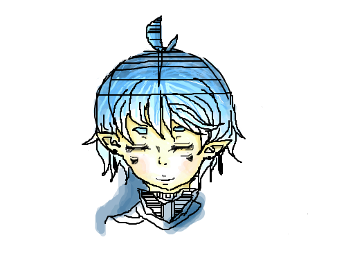 파란머리.. : 타타타타타타타타타타타블렛 사줘여!!!!!! 스케치판 ,sketchpan