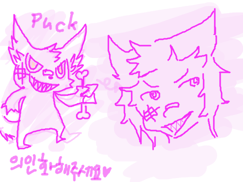 의인화 : 의인화한것 스케치판 ,sketchpan