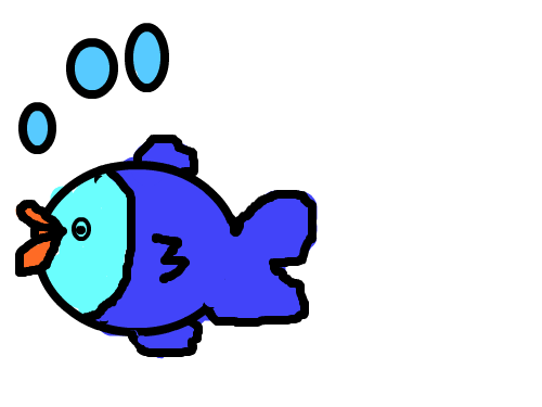 물고기2 : 물고기2가 나타났다. 스케치판 ,sketchpan