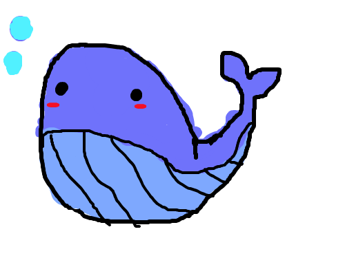 고래 : 고래가 수줍어 한다 스케치판 ,sketchpan