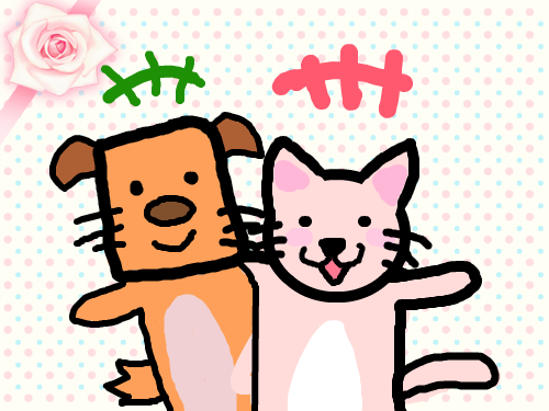 개와 고양이 : 개 고양이 스케치판 ,sketchpan