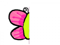 나비 : 코믹한 나비 스케치판 ,sketchpan