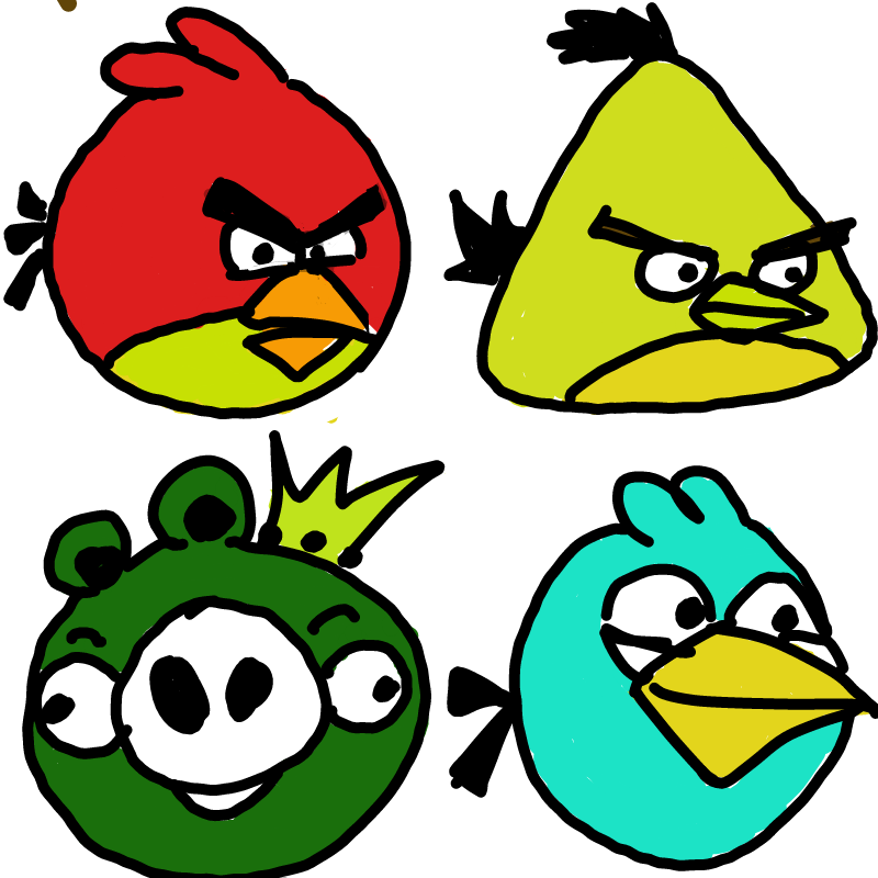 앵그리버.. : 앵그리버드 스케치판 ,sketchpan