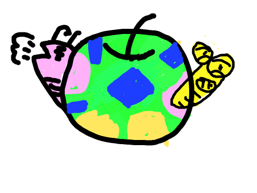 사돠를 먹는 에벌레 : 먹었당!~~~~~ 스케치판 ,sketchpan