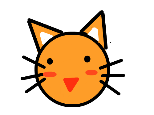 고양이 의 얼굴 : 고양이가 웃고있다. 스케치판 ,sketchpan