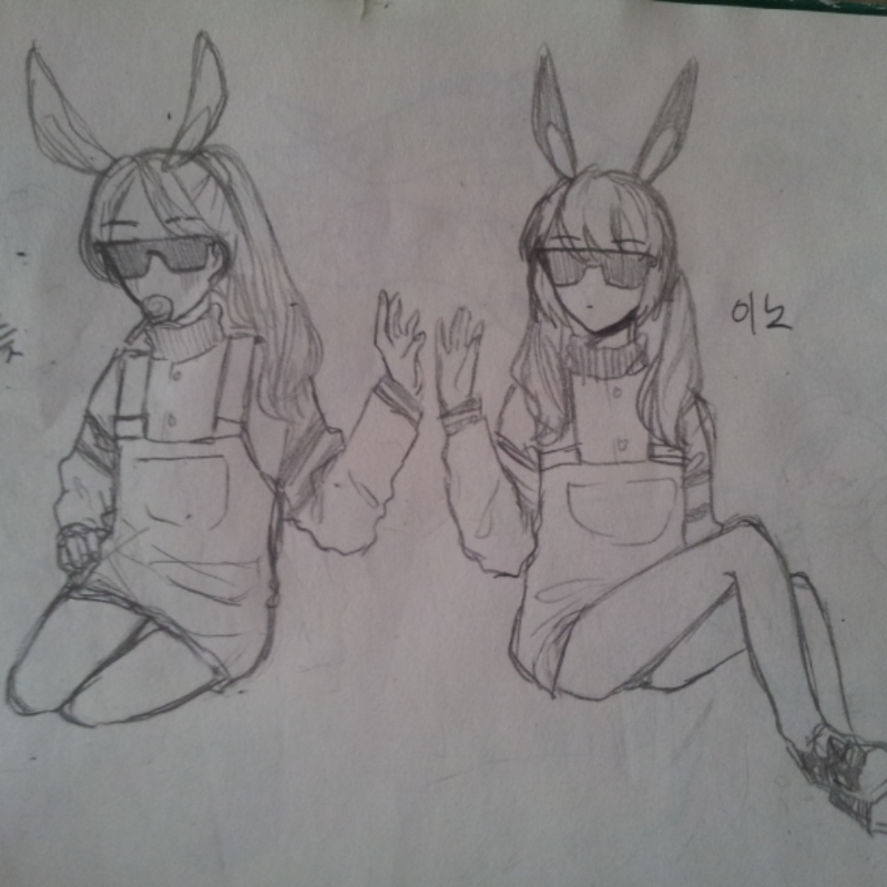 오늘 그린 .. : 오늘 그린 싱싱한 손그림
제 멮투캐와 친구 멮투캐 커플티 기념으로 그렸습니당 스케치판 ,sketchpan